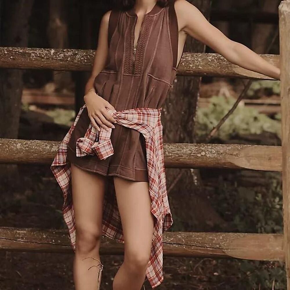 Anthropologie Women's Brown Playsuit-romper